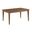 Kafe 60 Inch Rectangular Leg Table In Latte