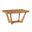 Kafe 60 Inch Rectangular Trestle Table In Cappuccino