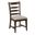 Kafe Ladder Back Chair Set of 2 In Mocha