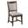 Kafe Rake Back Chair Set of 2 In Mocha
