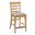 Kafe Tall Ladder Back Chair Set of 2 In Cappuccino