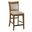 Kafe Tall Rake Back Chair Set of 2 In Latte