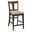 Kafe Tall Splat Back Chair Set of 2 In Mocha