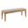 Kafe Upholstered Dining Bench In Cappuccino