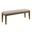 Kafe Upholstered Dining Bench In Latte