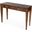 Kai 2 Drawer 45 Inch Burl Wood Console Table In Medium Brown
