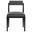 Kai Fabric Dining Chair In Charcoal and Black
