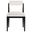 Kai Fabric Dining Chair In Salt and Black