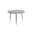 Kaii Low End Table Hammered Edge/Black Iron Legs In Grey