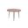 Kaii Low End Table Hammered Edge/Black Iron Legs In Rosso