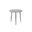 Kaii Medium End Table Hammered Edge/Black Iron Legs In Grey