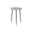 Kaii Tall End Table Hammered Edge/Black Iron Legs In Grey