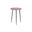 Kaii Tall End Table Hammered Edge/Black Iron Legs In Rosso