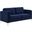 Kaiya Performance Velvet Sofa In Midnight Blue