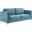 Kaiya Performance Velvet Sofa In Sea Blue