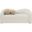 Kali Faux Shearling Teddy Fabric Loveseat In Cream
