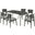 Kalia 7 Piece Wood Dining Set In Gray