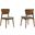 Kalia Upholstered Wood Dining Chair Set of 2 In Gray
