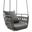 Kaliah Outdoor Patio Aluminum Swing Chair In Charcoal