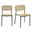 Kalmar Stackable Outdoor Side Chair Set of 2 In Natural