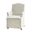 Kanrad Slipcover Dining Chair With Casters In Ivory