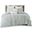 Kara Cotton Jacquard 3 Piece Queen Comforter Set In Aqua