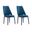 Kara Dining Side Chair Set of 2 In Blue