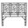 Karavo Natural Rattan King Standalone Headboard In Black