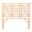 Karavo Queen Standalone Headboard In Natural Rattan