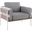 Kari Accent Chair In Grey and White