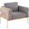 Kari Accent Chair In Grey and Natural