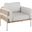 Kari Accent Chair In White and Natural