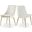 Karina Velvet Dining Chair Set of 2 In Cream