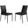 Kash Upholstered Dining Chair Set of 2 In Black