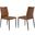 Kash Upholstered Dining Chair Set of 2 In Brown