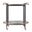 Kathleen 31 Inch Rectangular Wood 2 Tier Bar/Serving Cart on Casters In Pastel Blue