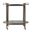 Kathleen 31 Inch Rectangular Wood 2 Tier Bar/Serving Cart on Casters In Pastel Green