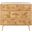 Katia Natural/Gold 3 Drawer Chest