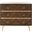 Katia Walnut/Gold 3 Drawer Chest