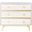 Katia White Wash and Gold 3 Drawer Chest
