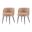 Kaya Dining Chair Set of 2 In Nude