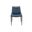 Kaya Faux Leather Dining Chair with Steel Legs Set of 2 In Navy Blue