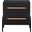 Kaya Vegan Leather Nightstand In Black