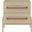 Kaya Vegan Leather Nightstand In Natural