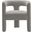 Kayla Boucle Upholstered Armchair In Light Gray