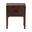 Kayla Real Burl Wood Nightstand In Dark Walnut