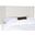 Keegan White Full Velvet Tufted Winged Headboard with Silver Nailhead Detail