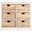 Keenan Distressed White 6 Wicker Basket Storage Chest