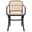 Keiko Black and Natural Cane Dining Chair