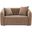 Keith Loveseat with 2 Pillows In Brown Chenille